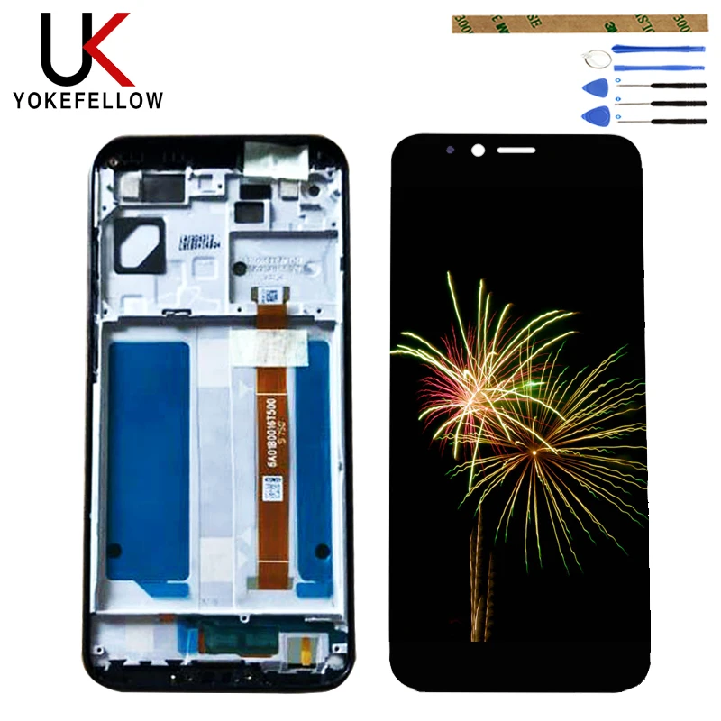 

Wei Test Working Full LCD Display Touch Panel Screen Digitizer Assembly Sensor with frame For Lenovo K5 Play K5Play L38011