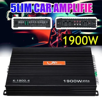 

1900W DC12V 4CH Car Audio Amplificador HIFI Audio Power Amplifier Stereo Amplifiers FM Radio USB