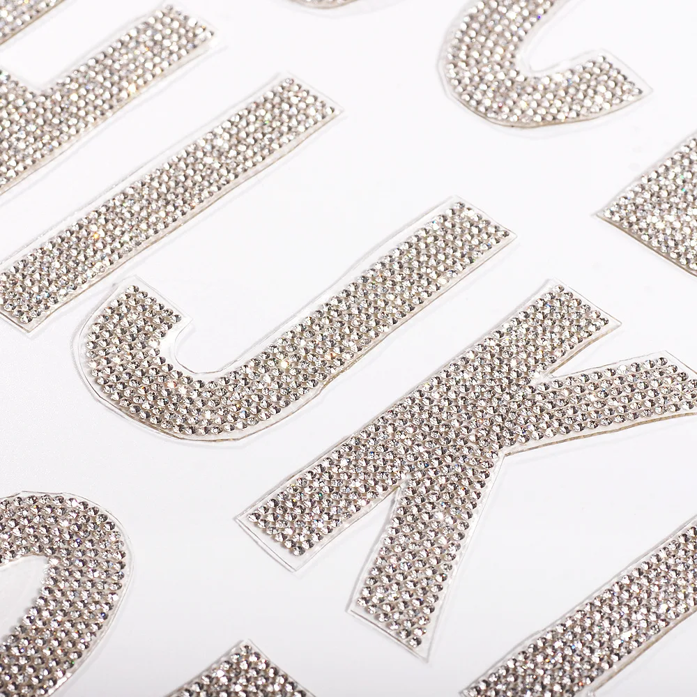 26 Letters Rhinestones Alphabet ABC Iron On Patches Shining Badges for DIY Handmade Dress Jeans Appliques Decoration hot fix rhinestones sew on rhinestones non hot fix rhinestones rhinestone trimmings clear glass rhinestones crystal rhinestones glass rhinestones rhinestone stickers sewing rhinestones rhinestone crystals non hotfix rhinestones rhinestone accessories rhinestones beads
