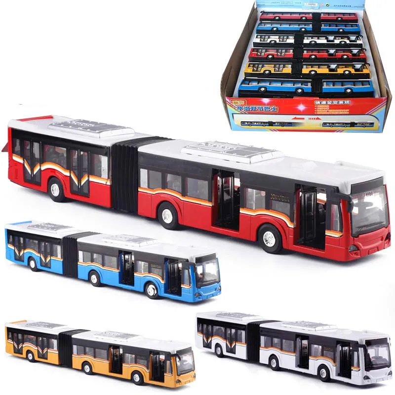 Details about   1:50 Simulation Transit Bus Model Toy Alloy Pull-Back Bus Toy With Light A 