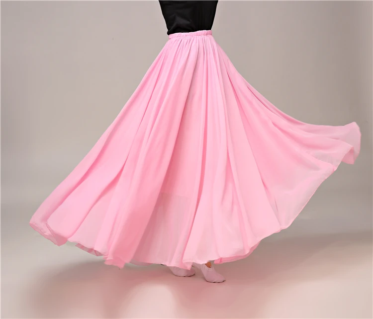 Большие качели(360 540 720) летняя плиссированная юбка большого размера с высокой талией длинная юбка миди макси Тюль шифон женские юбки Бохо Мода