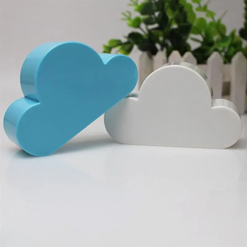 Blue Cloud Магнитная цепочка для ключей, настенный магнитный держатель для ключей, милый Магнитный брелок в форме облака, вешалка для ключей для дома и офиса