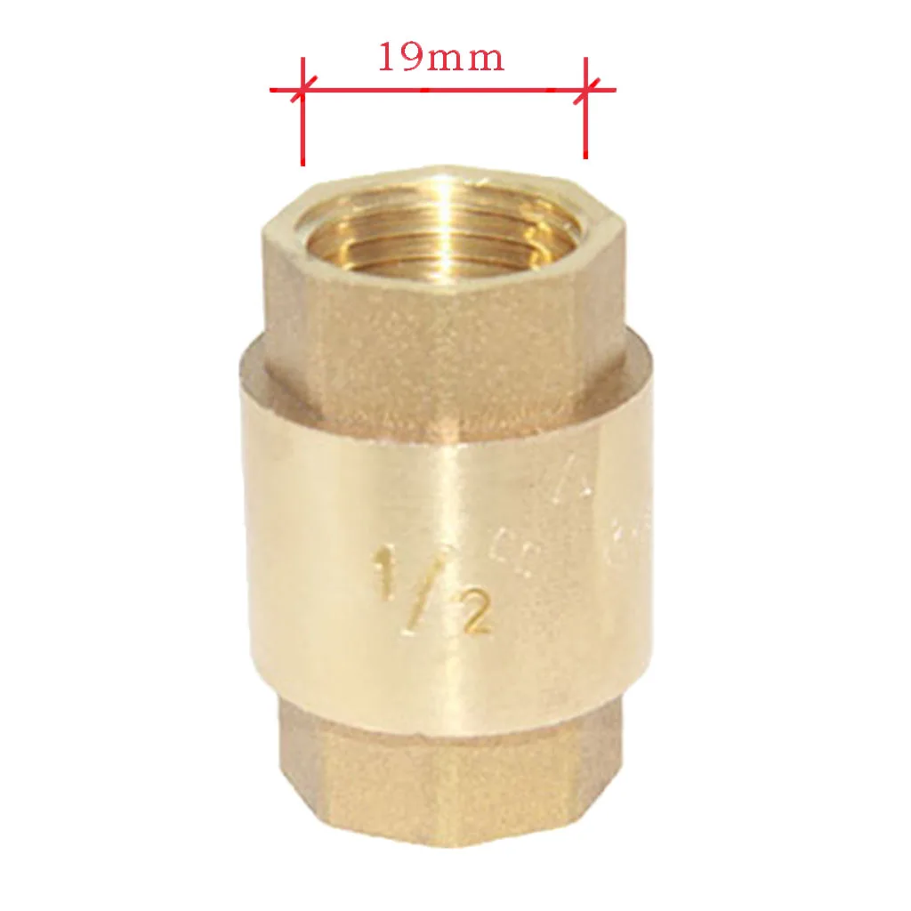 1/2'' NPT Brass Internal Threaded Air Compressor Check Valve Spring Vertical Check Valve Non Retrun Valve 1/2'' NPT Brass Internal Threaded Air Compressor Check Valve Spring Vertical Check Valve Non Retrun Valve