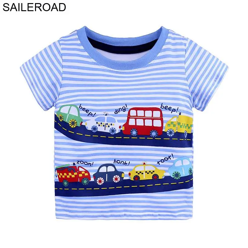 7810 same picture SAILEROAD 1-6Years Лето Самолет И Взлетно-посадочная полоса Вышивка Малышей Детей Мальчиков Футболка Для Летних Детей Дети Мальчики Шорты Одежда - Цвет: 7810 same picture