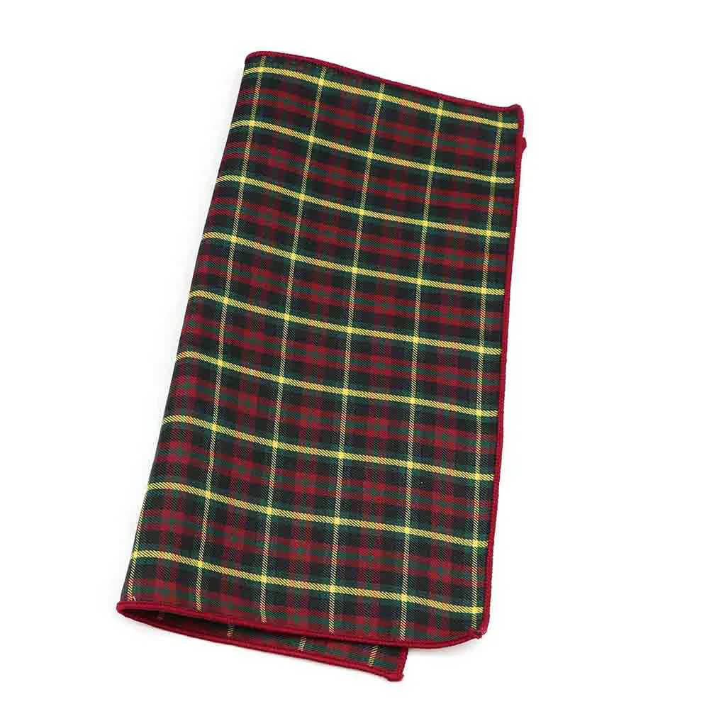 Хлопок Полосатый плед коричневый серый зеленый мужской носовой платок мода Карманный квадратный классический шейный платок к костюму аксессуар подарок на каждый день Винтаж - Цвет: 17
