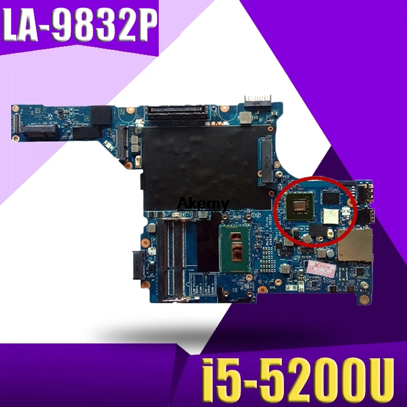 Качественная материнская плата для ноутбука Dell E5440, материнская плата i5-5200U/i5-5300u, видеокарта VAW30 LA-9832P, протестированная