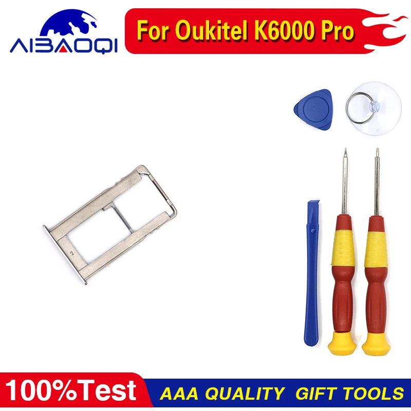 Oukitel K6000Pro Sim Card Holder Slot Tray for K6000 Pro Smart Phone Perfect Replacement Parts FreeTools | Мобильные телефоны и