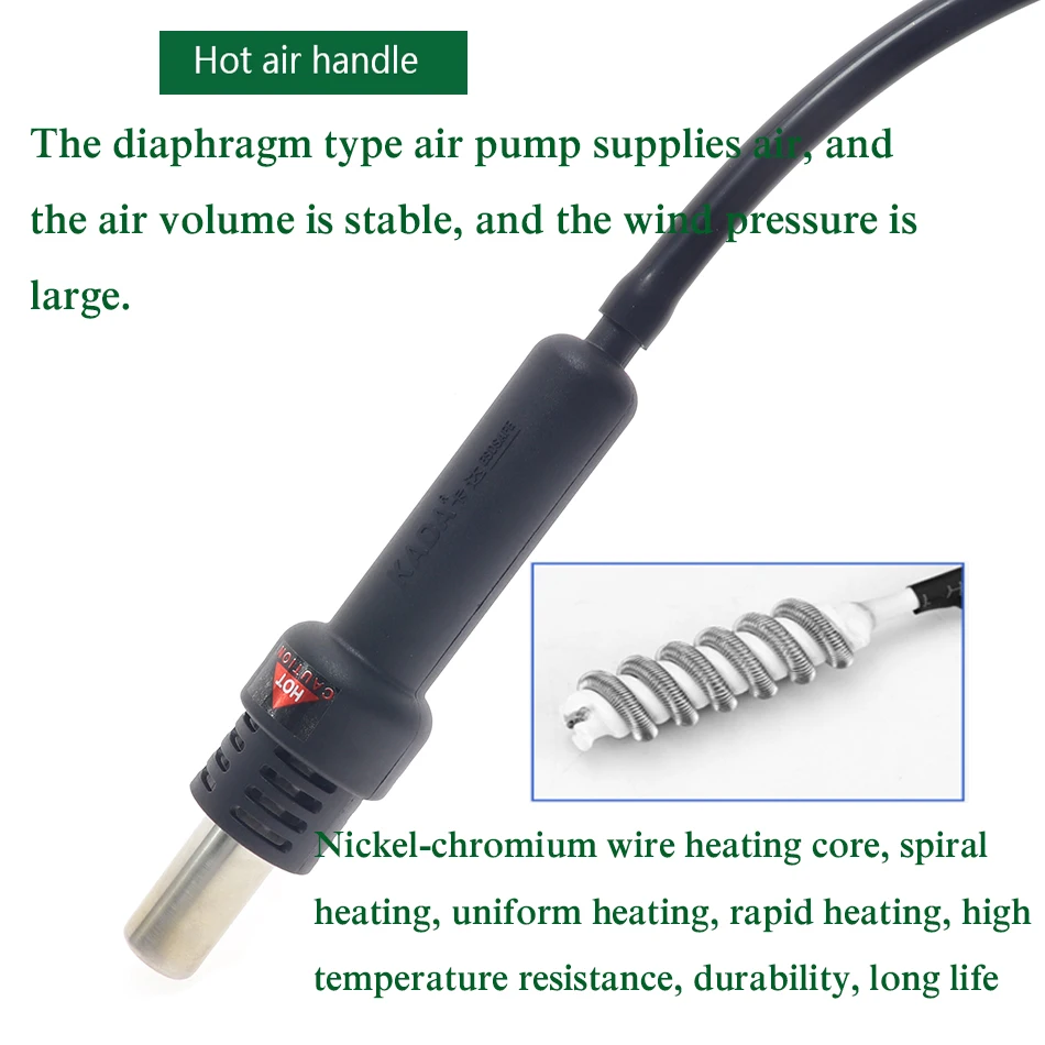 KADA 852D 852D+ bga паяльная станция SMD паяльная станция горячего воздуха пистолет+ паяльник