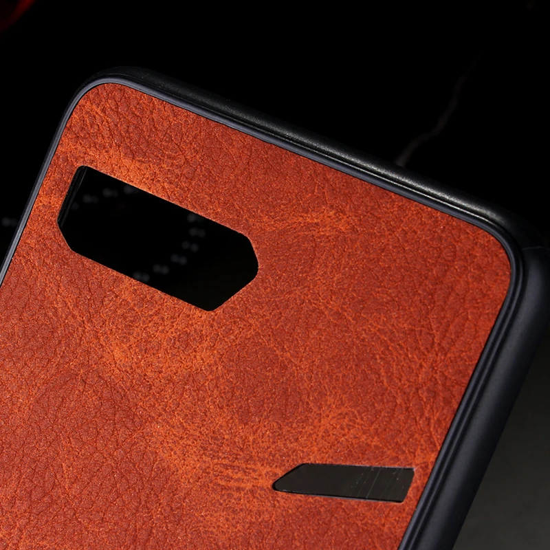 Для Asus ROG Phone II ZS660KL чехол ROG2 матовая кожаная задняя крышка Ретро деловой стиль чехол для телефона для Asus ROG Phone 2 Phone2