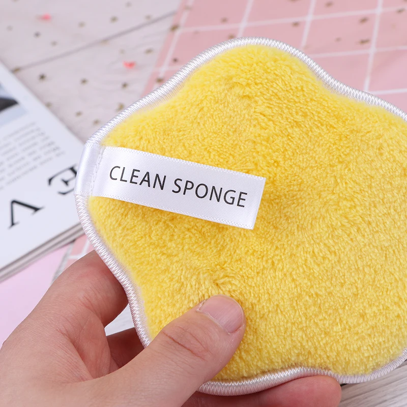 1PC Soft Microfiber Makeup Remover Towel Face Cleaner Plush Puff Foundation Face Skin Care Tools Reusable Cleansing Cloth Pads