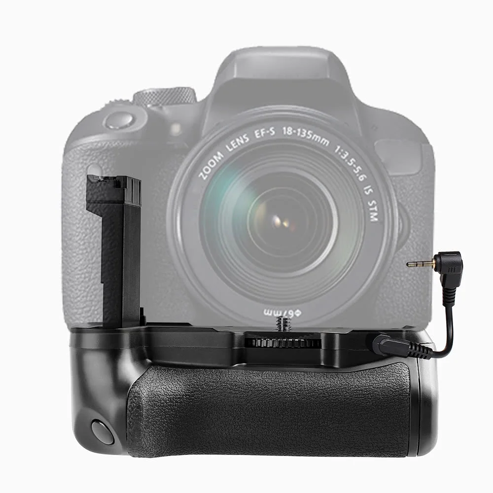 Вертикальная Батарейная ручка держатель для Canon EOS 800D/Rebel T7i/77D DSLR камера работает с одним или двумя LP-E 17 батареей