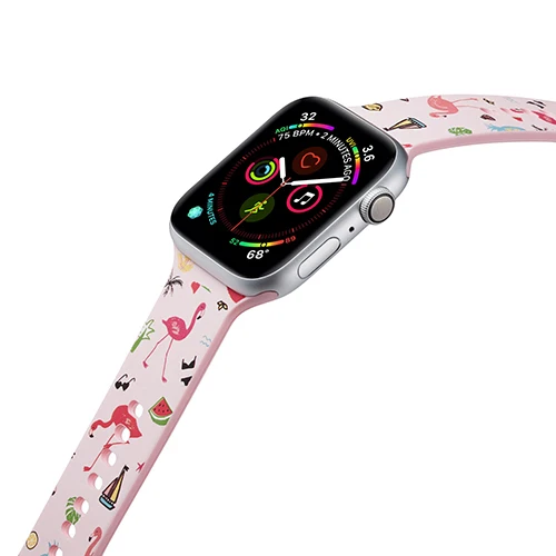 color 10 Силиконовый ремешок для apple watch 44 мм 40 мм iwatch 38 мм 42 мм спортивный резиновый браслет для apple watch 5 4 3 2 1 - Цвет ремешка: color 10