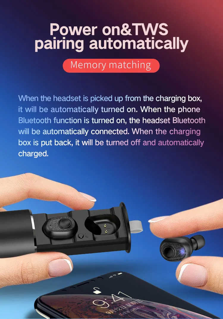 X9 PLUS Bluetooth 5,0 гарнитура TWS стерео музыкальные наушники с шумоподавлением спортивные наушники с металлической зарядной коробкой