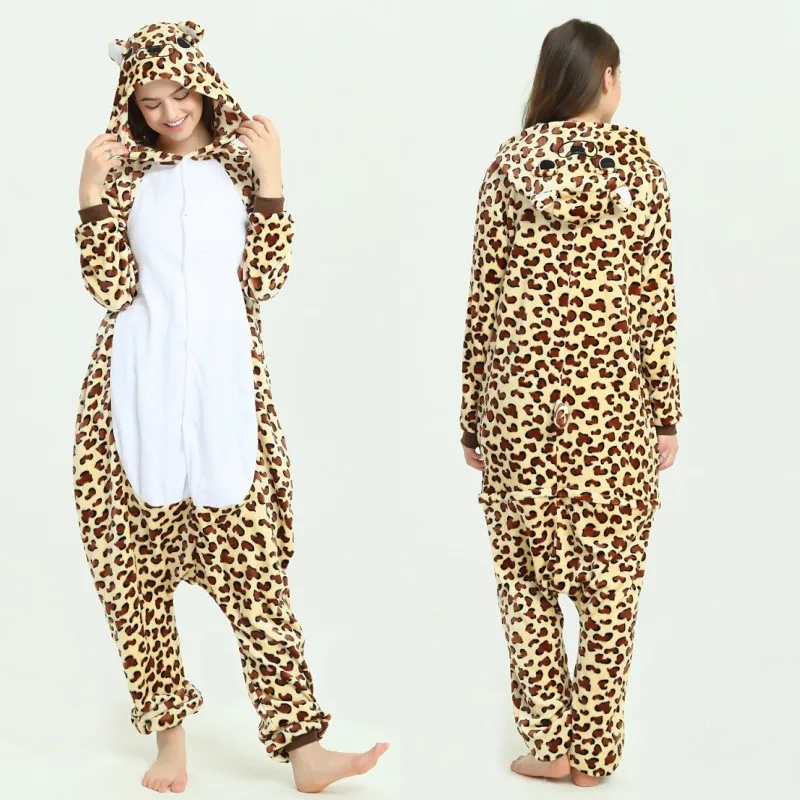 Зимний женский комплект домашняя пижама с милыми мультяшными животными