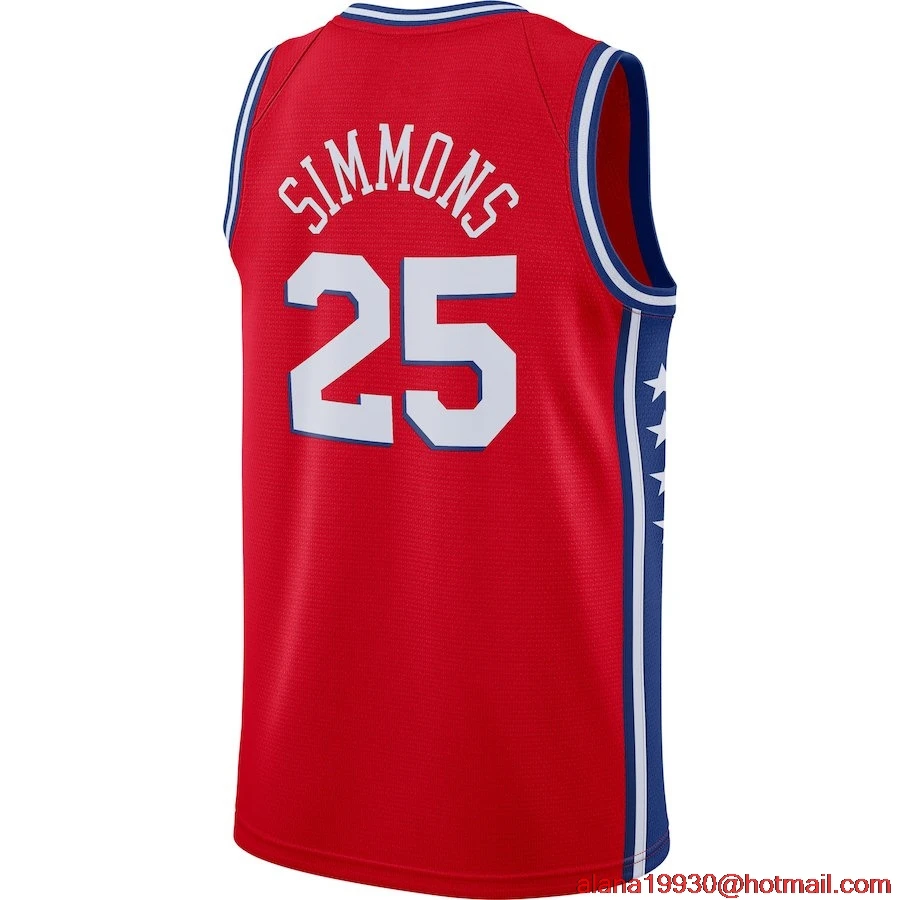 PIC Молодежная детская баскетбольная майка Joel Embiid Бен Симмонс Jimmy Butler /19 City Edition Philadelphia - Цвет: PIC