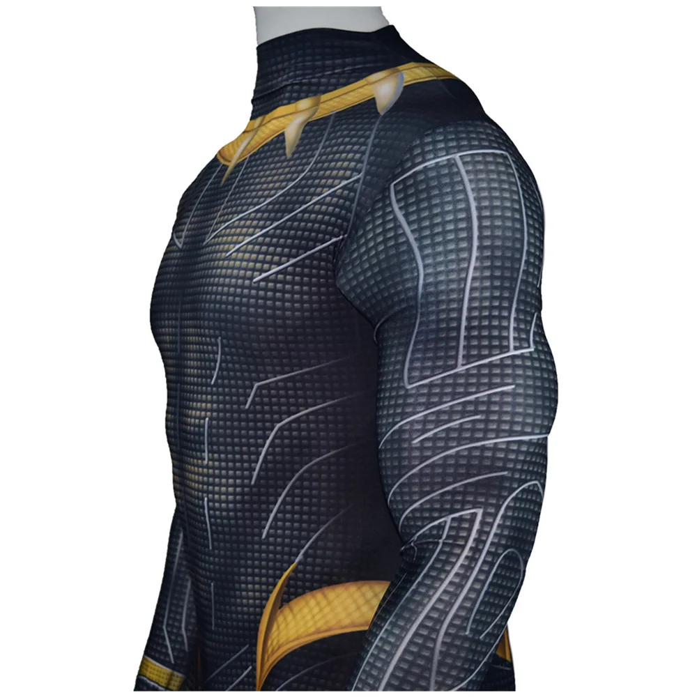 Killmonger карнавальный костюм Черная пантера боди Zentai плотный костюм комбинезон Хэллоуин Мальчики Мужские взрослые дети