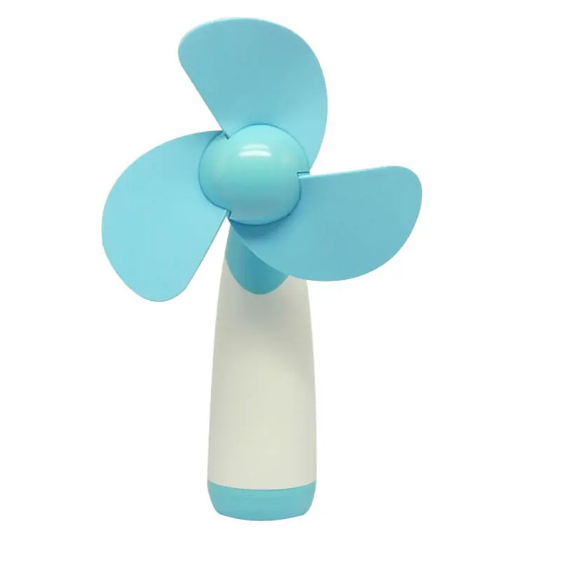 

Cross-Mirror Handheld Battery Mobile Phone Travel Air Conditioning Fan Mountain Climbing Outdoor Students Hand-Held Mini Blue Sm