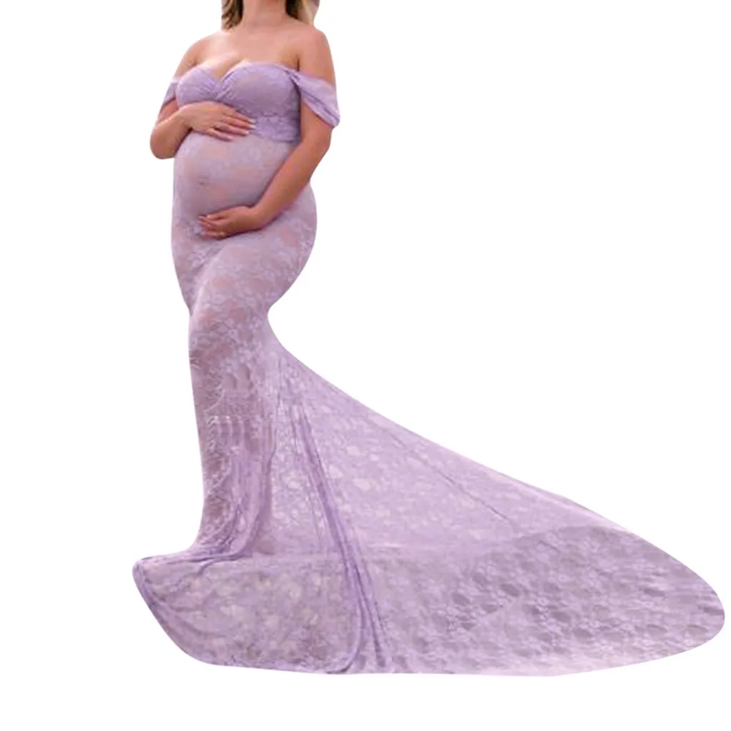 Платья размера плюс для беременных, для фотосессии, сексуальное платье с открытыми плечами для кормящих, летнее, вечернее платье для беременных, одежда Vestidos