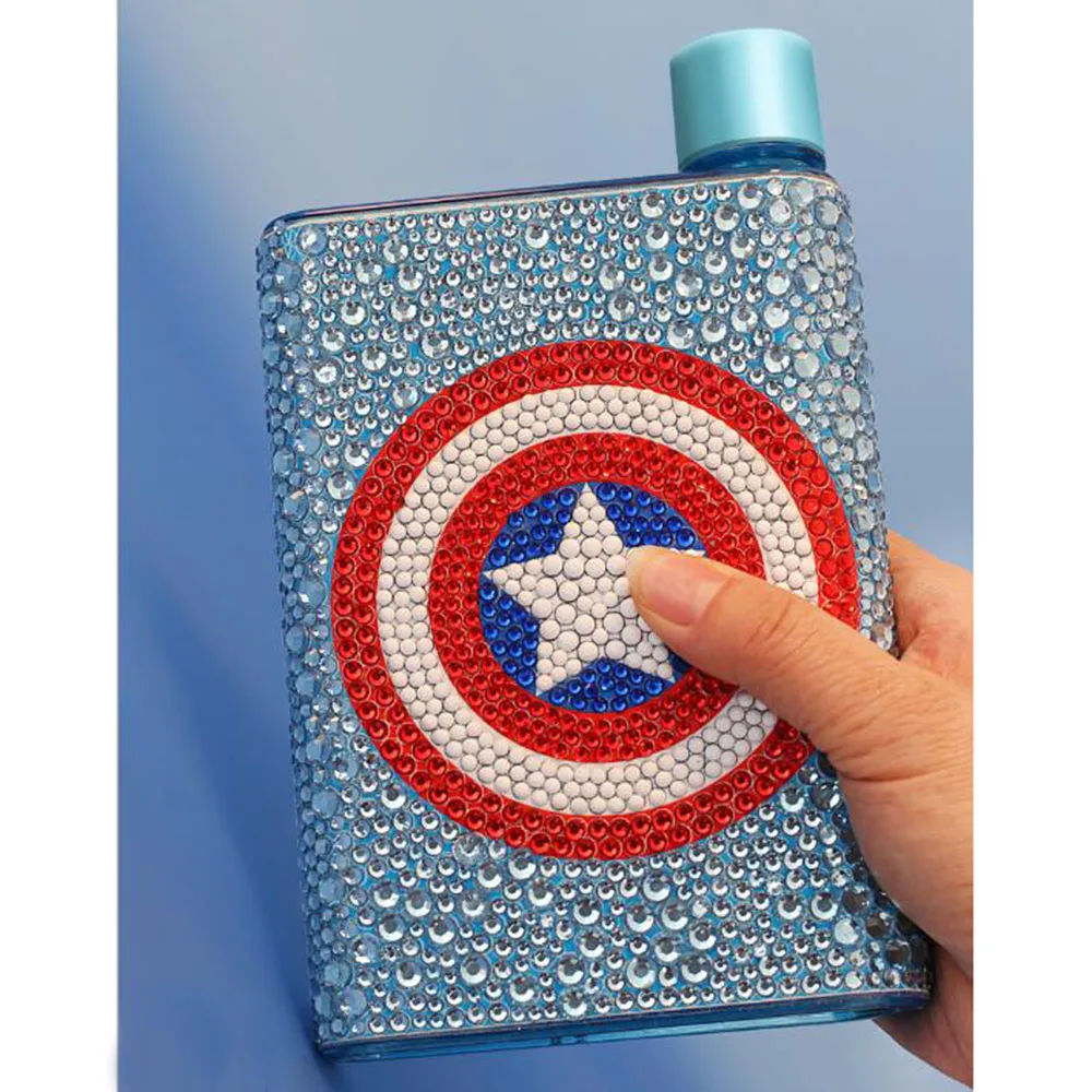 

Hot DIY Special Shaped Diamond Painting Portable cup Cross Stitch Kits Diamond Embroidery Crystal Arts Craft 350ml Water Cup