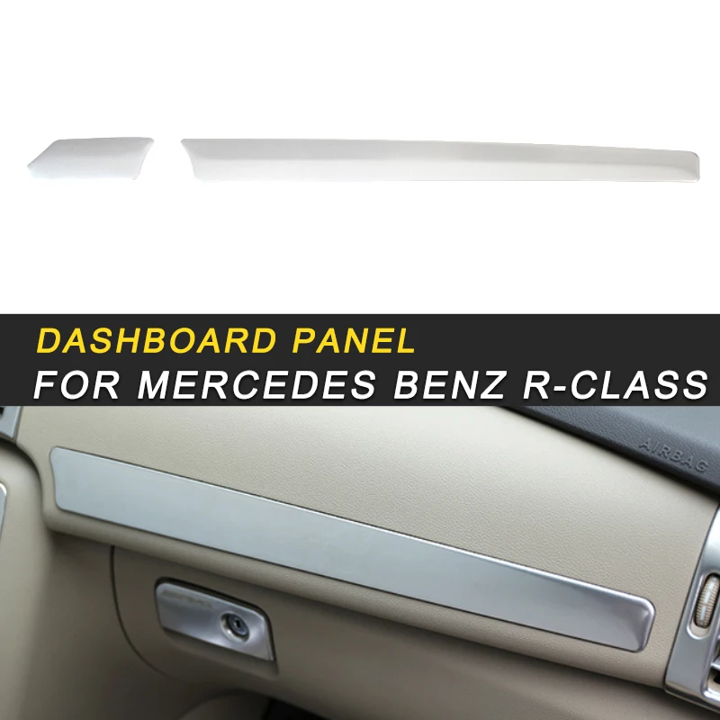 

Car Styling Dashboard Panel Cover Trim Frame Sticker Chrome Interior Accessories For Mercedes Benz R-Class 2014-2017