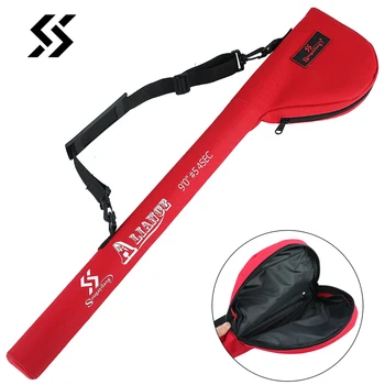 

Sougayilang Fly Fishing Bag Layer Canvas Fishing Bag for Fly Fishing Rod and Reel Combo Set 77cm Fly Fishing Rod Shoulder Bag