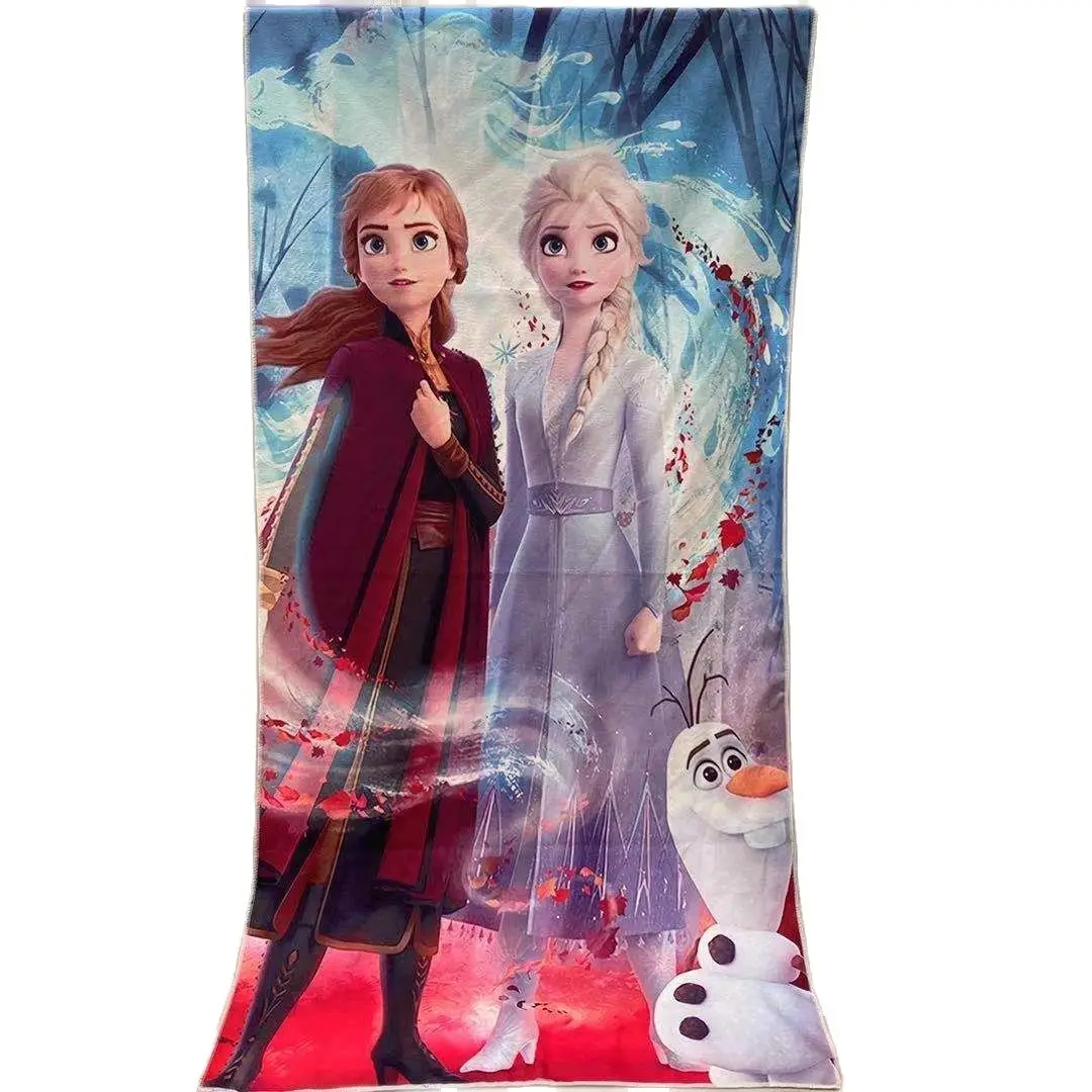 Disney jasmine Princess Baby BathTowel Super Soft Absorbent Beach Swimming Towel Washcloth 70x140cm Girls Kids Gift