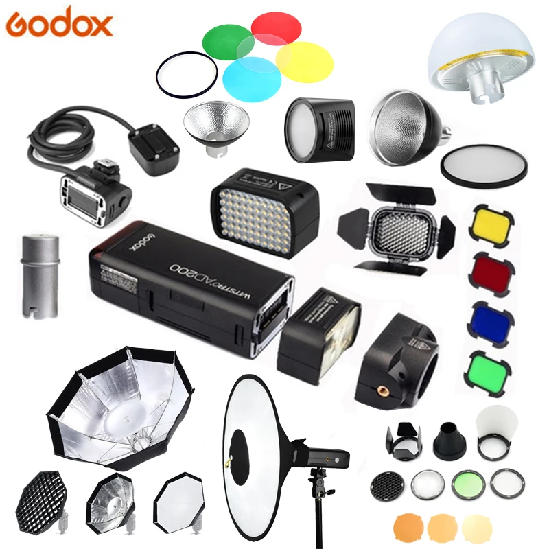 Godox многофункциональные аксессуары фотосессия H200R EC200 фотовспышка для