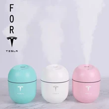 Tesla modeli 3 X Y S 2018 2019 2020 araba taşınabilir hava nemlendirici 200ml LED ışık araba hava arıtma aksesuarları