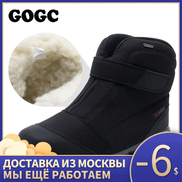 US $26.10 GOGC Winter Boots Men Warm Men Winter Shoes Winter Shoes for Men sneakers for mens fur Warm Snow B