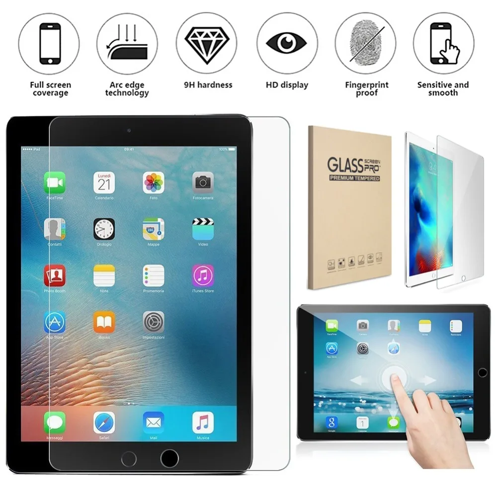 1 шт закаленное стекло 9H протектор экрана планшета против царапин для iPad 7th Gen 10,2 дюймов