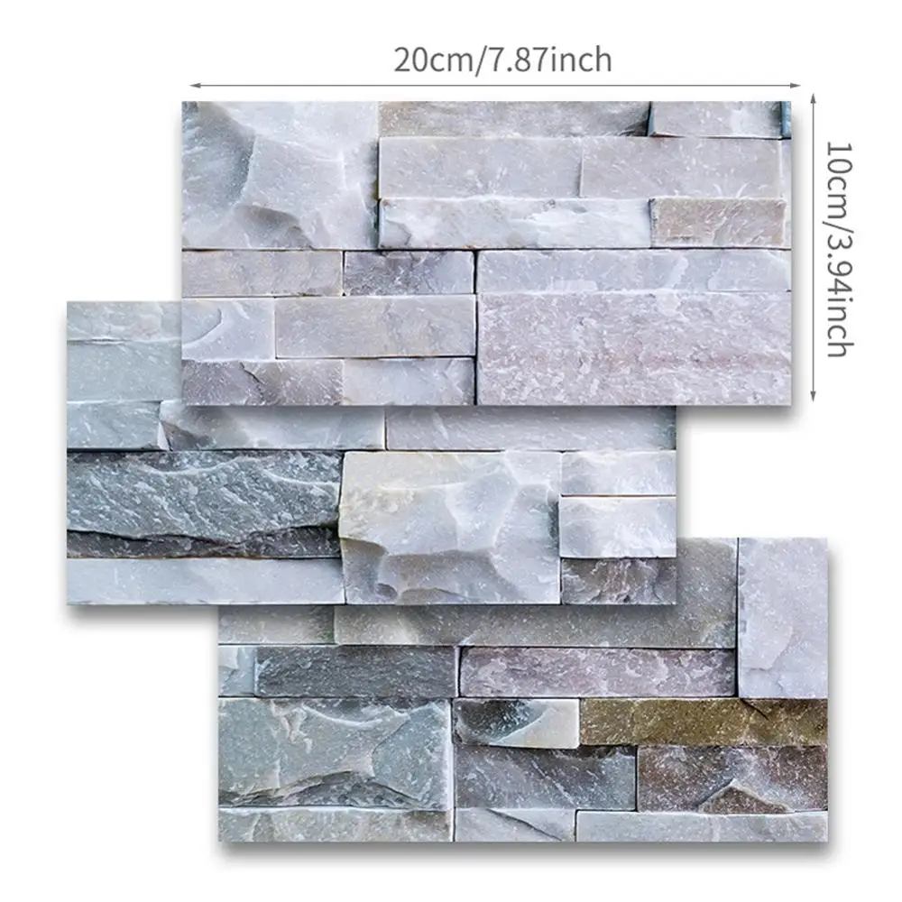 9 шт. каменная мозаика кирпичная стена плитка лестницы Стикеры самоклеящаяся