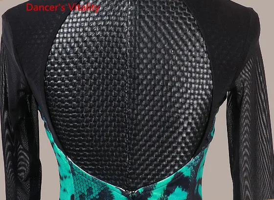 New Modern Ballroom Dance Slim Fit Splicing Milk Fiber Fishtail Dress Waltz National Standard Dance Performance Costume Clothes