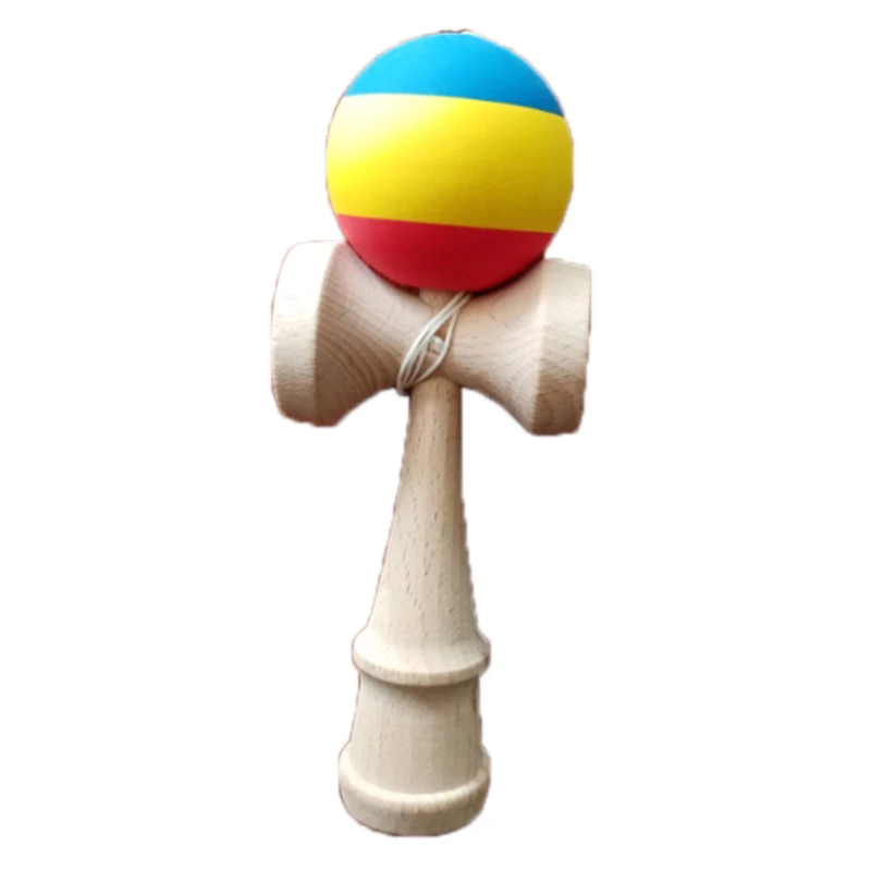 1 шт. профессиональные бамбуковые Крашеные деревянные шары Kendama умелые Jumbo Kendama Juggle игровые шары игрушки на открытом воздухе для детей - Цвет: as picture show