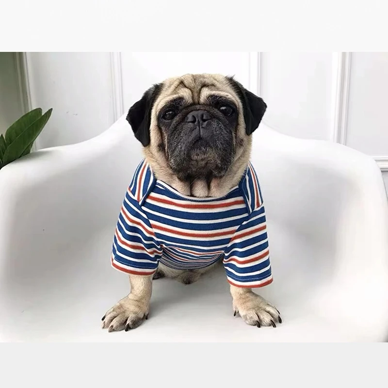 Fashion French Bulldog Undershirt Summer T-shirt Vest Coat Pet Dog Clothes Small Medium Dogs Corgi Chihuahua Pug Sweater KLC14