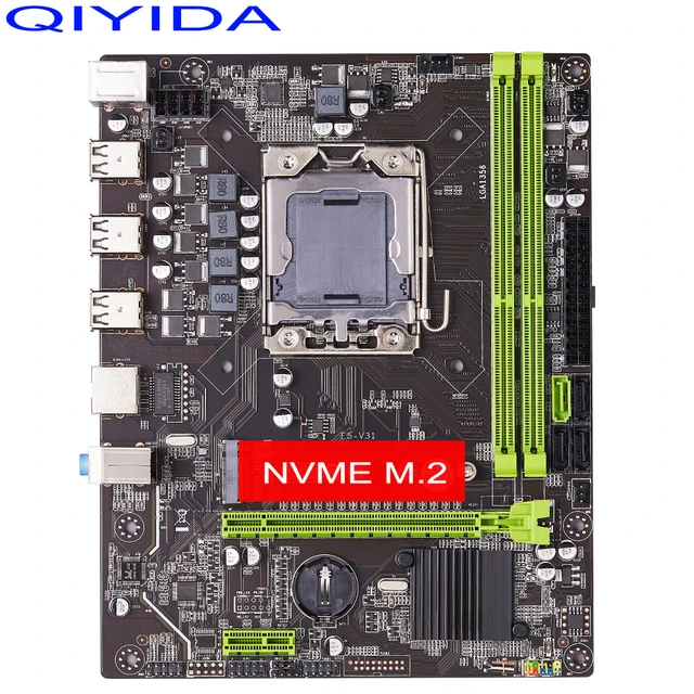 QIYIDA-X79マザーボードセット,xeon e5 2420 cpu,2ユニットx 8GB