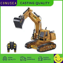 1/18 RC camion RC pelle 2.4G voiture radiocommandée Caterpillar tracteur modèle ingénierie voiture creuser sol son jouets pour garçons