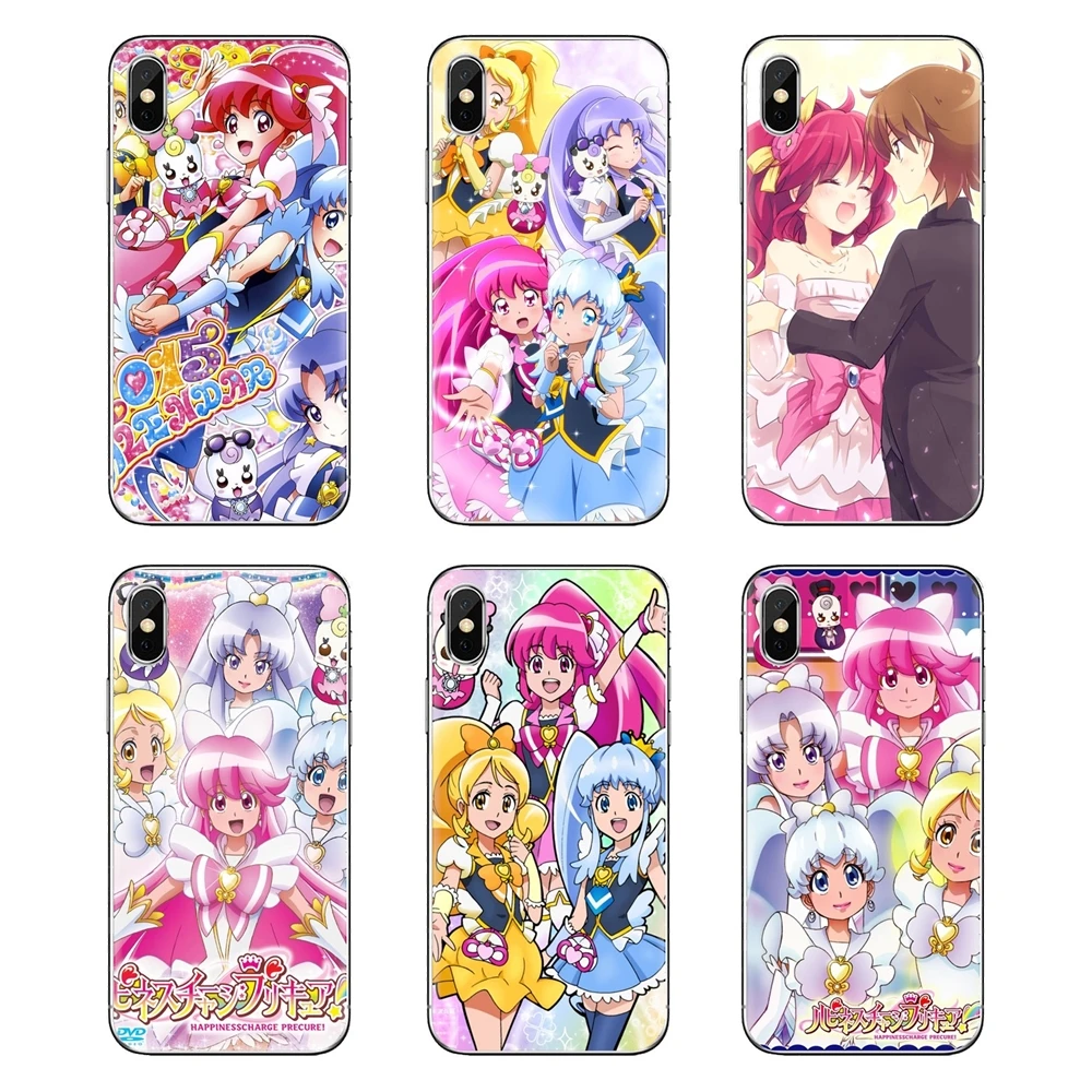 Счастье заряда Precure силиконовый чехол Обложка для Huawei G7 G8 P7 P8 P9 Lite Honor 4C 5X 5C 6X