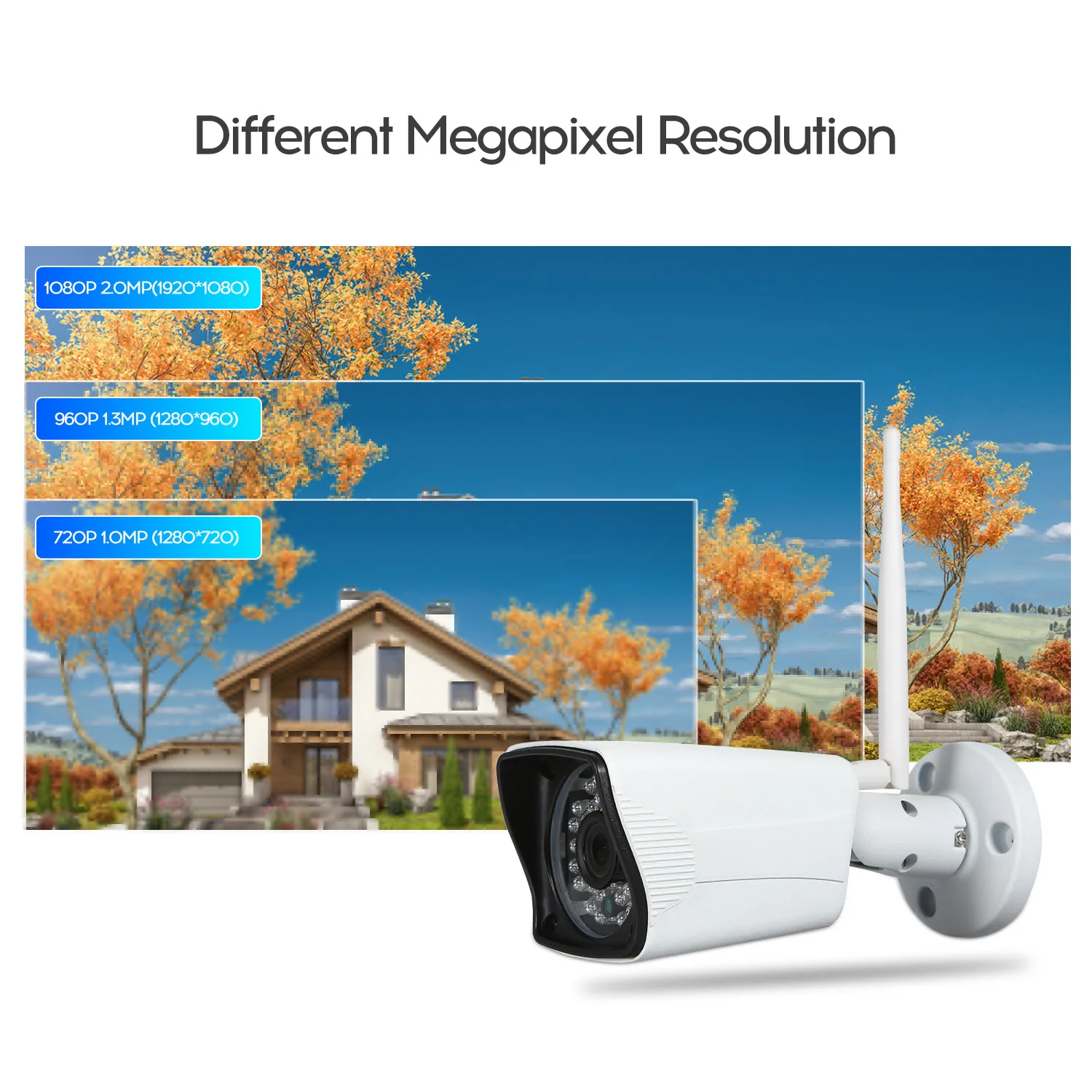 NVR 4CH 1080P видео рекордер Домашняя безопасность 2 шт. IP камера CCTV безопасности Беспроводная система видеонаблюдения Комплект для улицы