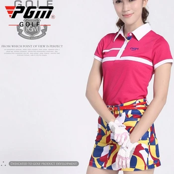 

PGM Golf Skirt for Women Print Anti-Wrinkle Sport Short Skirt High Waist Golf Tennis Wear Size XS-2XL AA60475