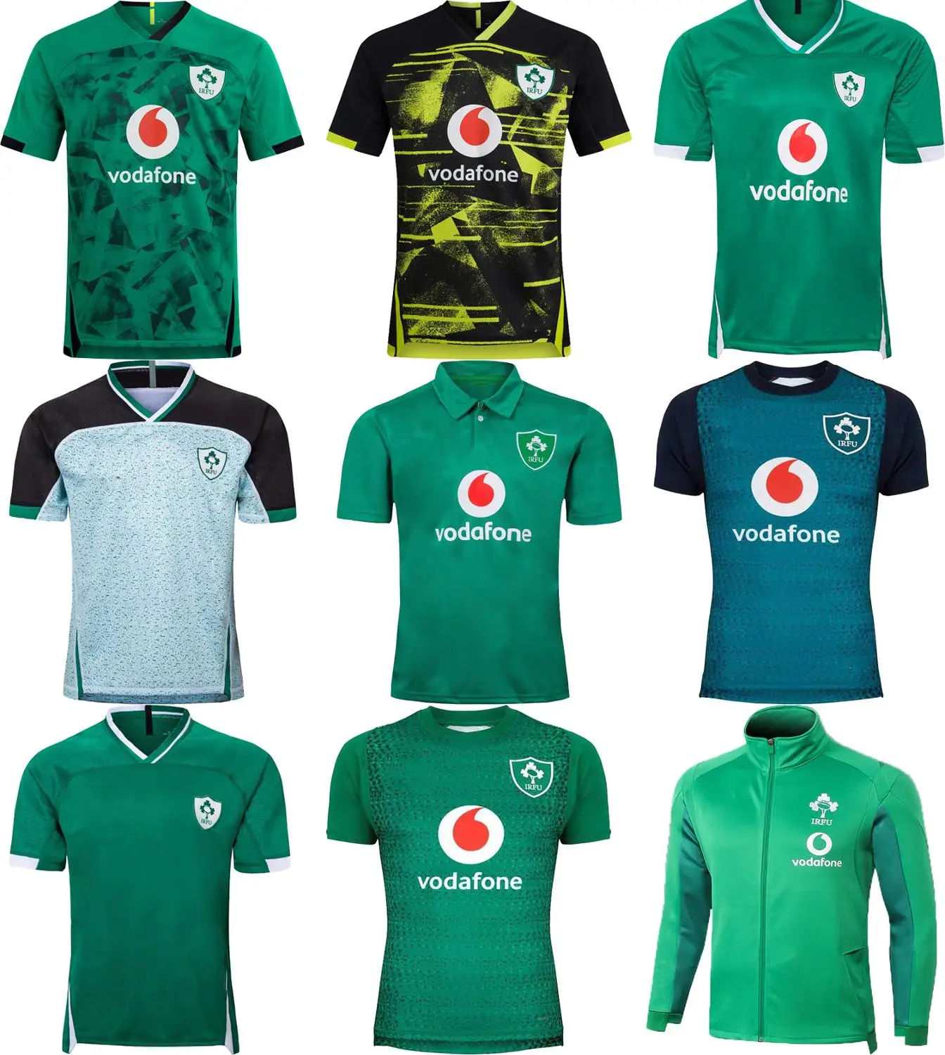 Venta Camiseta de entrenamiento de Irishman para hombres, camisa deportiva de Rugby, de S-5XL, 2021 7WJoR8WRLkO