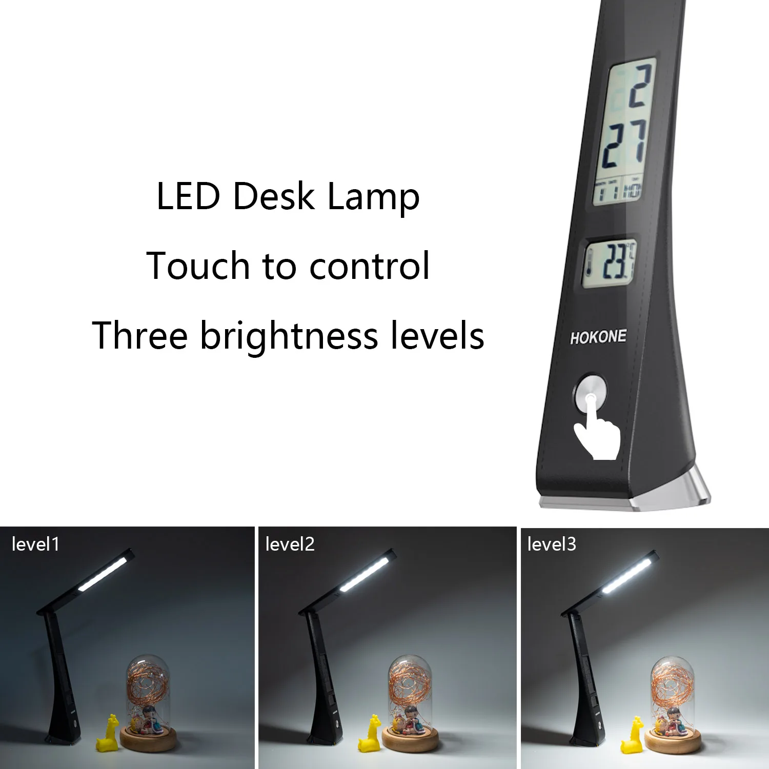 LED lampe de bureau pliable réglable tactile