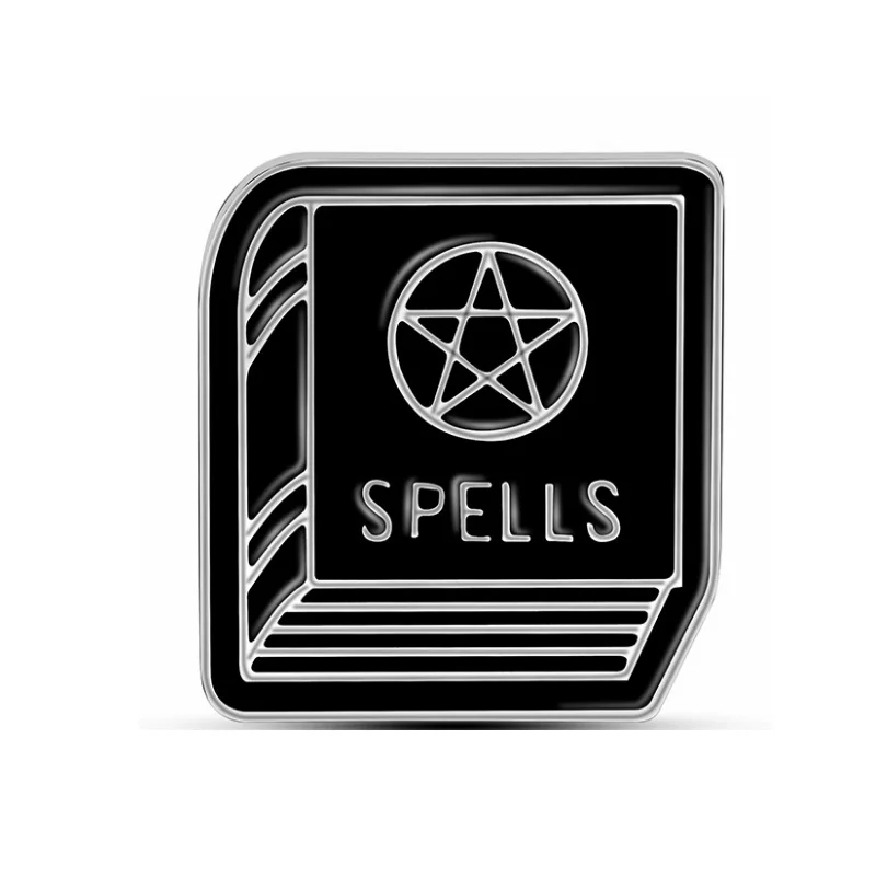 Ведьмы делают это лучше ведьмы ouija черные магниты в виде Луны значки Броши Mister Эмаль Булавка Выгравированные Pinback нагрудные Броши семья - Окраска металла: Style 9