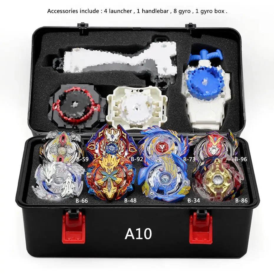 Новые комбинированные игрушки Beyblades TAKARA TOMY Beyblade Metal Fusion Arena Blade Bey Launcher Bayblade волчок игрушки - Цвет: A10