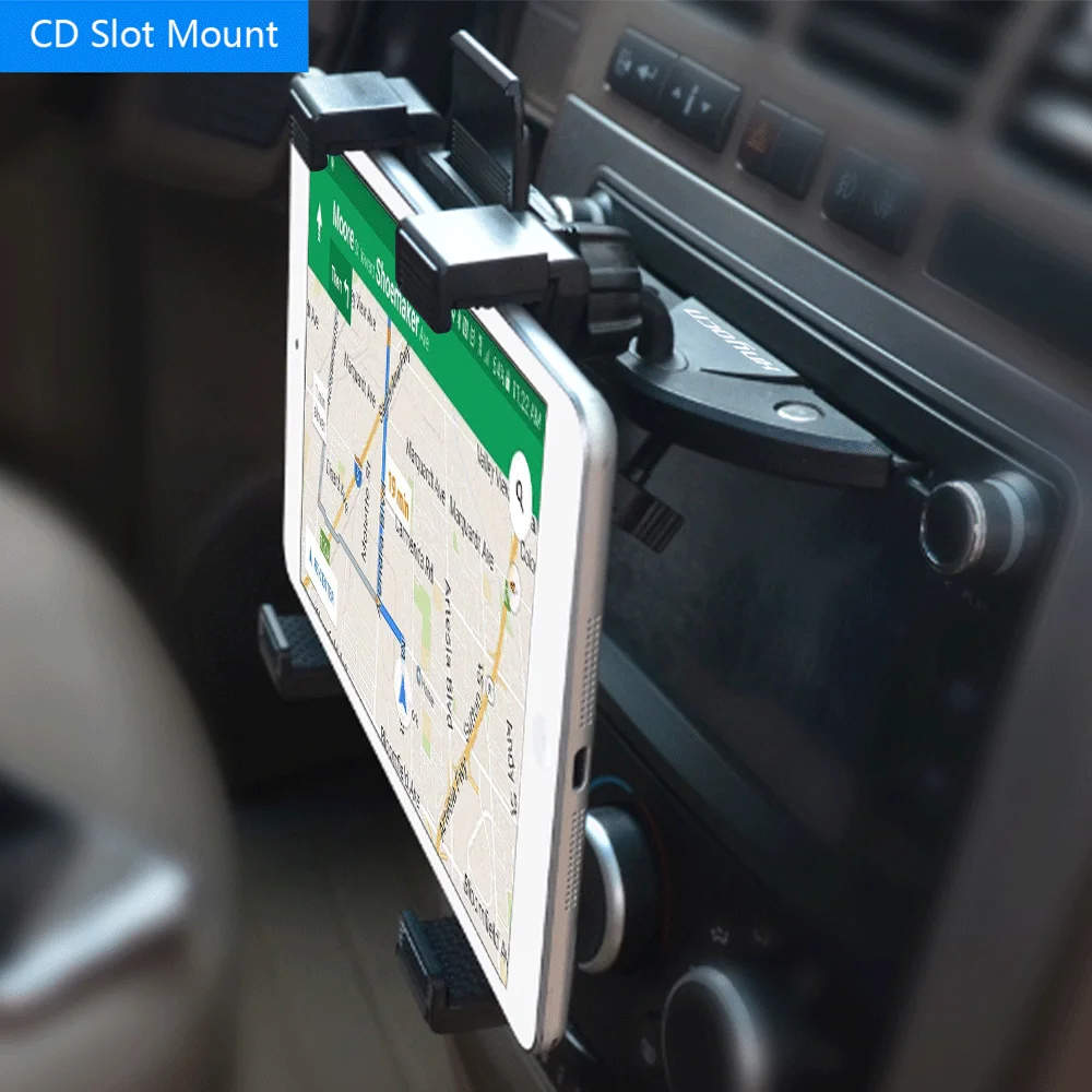 Neueste Universal 7-11 Inch Auto Tablet Steht PC Halter Auto Auto CD Halterung Stand Für 7.9 "IPad Mini 2 3 4 IPad 9,7 Soporte – Detail 2