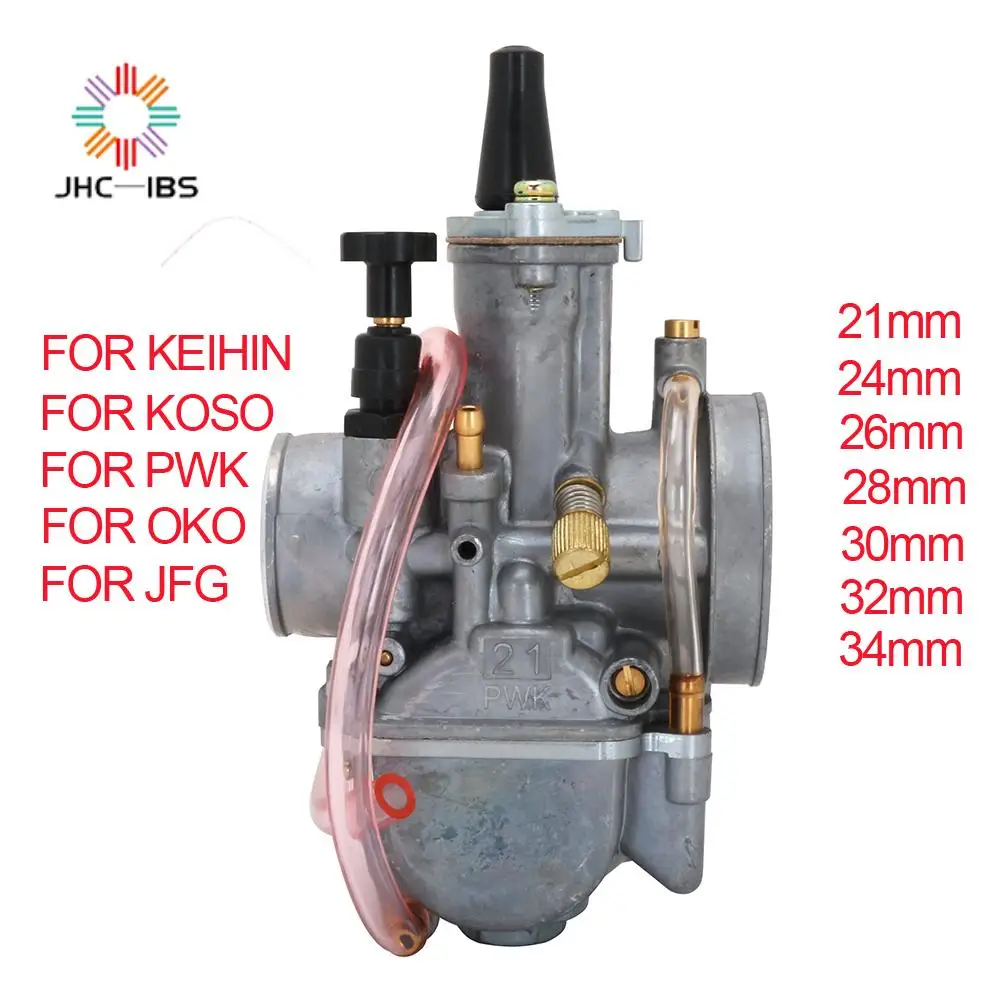 Гонки JFG 2T 4T универсальные для Keihin Koso OKO мотоциклетные карбюраторы Carburador 21 24 26 28 30 32