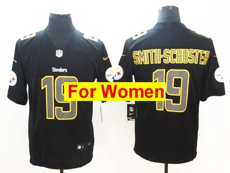 Женщины Питтсбург Бен роэтлисбергер Antonio коричневый T.J. Watt JuJu Smith-Schuster Black Alternate Vapor Untouchable Limited Jersey - Цвет: Золотой