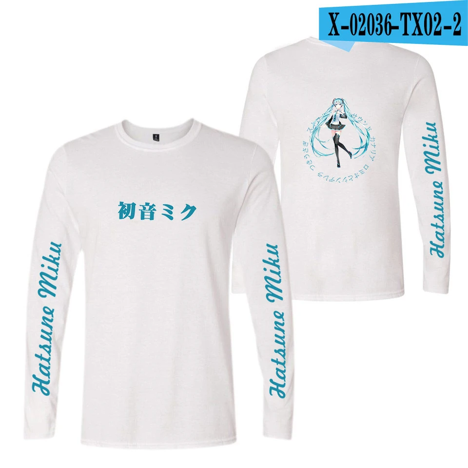 Hatsune футболка Miku мужская хлопковая Модная Повседневная Хип-Хоп Футболка Мужская эксклюзивная Толстовка Harajuku футболка мужская XXS-4XL - Цвет: 10