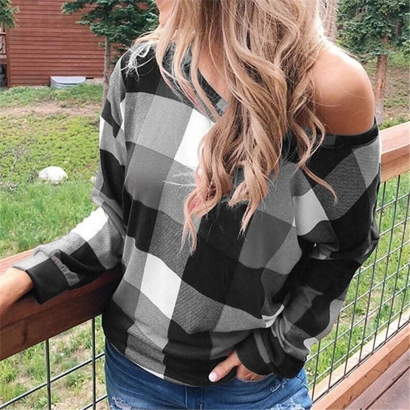 Модные женские толстовки Sudadera Mujer Moletom, женская уличная одежда с высоким воротом, повседневная осенняя одежда Harajuku в клетку