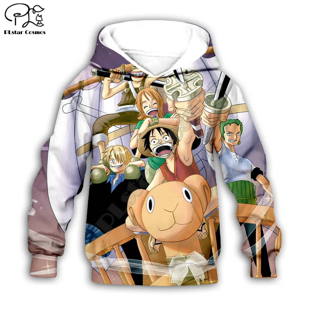 

Kids Cloth One piece anime zip hoodies 3d printed hoodies boy/girl sweatshirt Cartoon Hot style-2