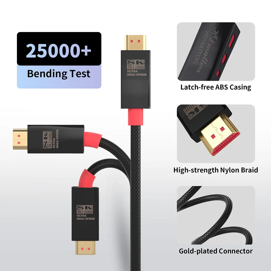  ARC HDR   ̺, HDMI 2.1 ̺, ø ó PS5 PS4 TV ڽ xbox ø x, 8K, 60Hz, 4K, 120Hz, 48Gbps